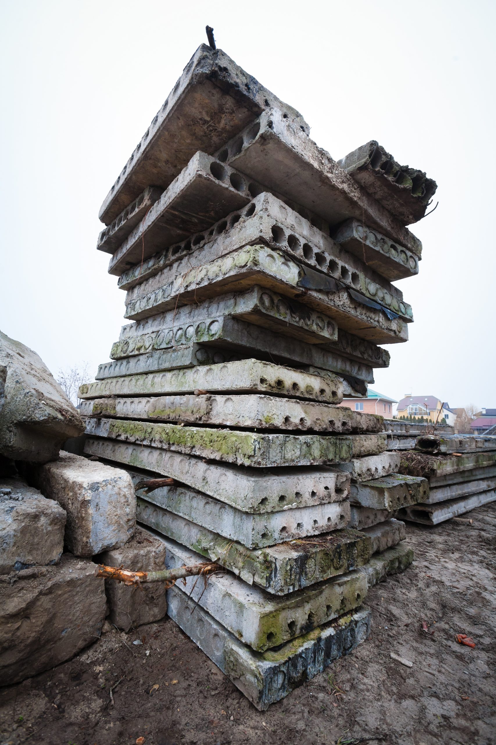 Stack of old Cement
